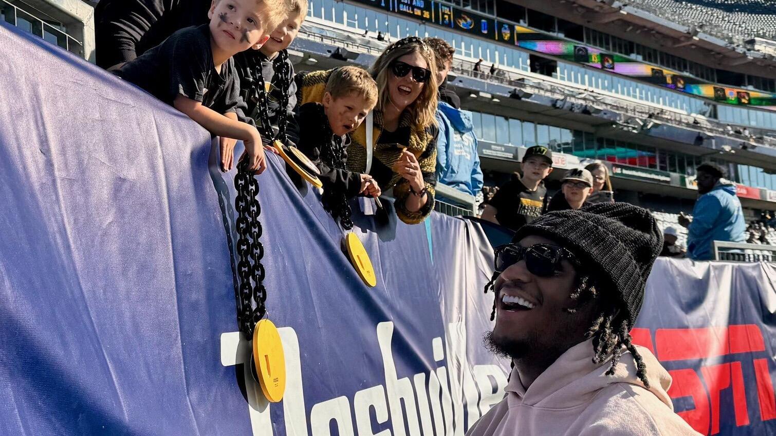 ‘Still part of the team.’ Mizzou’s Luther Burden III, NFL-bound WR, attends Tigers’ bowl game